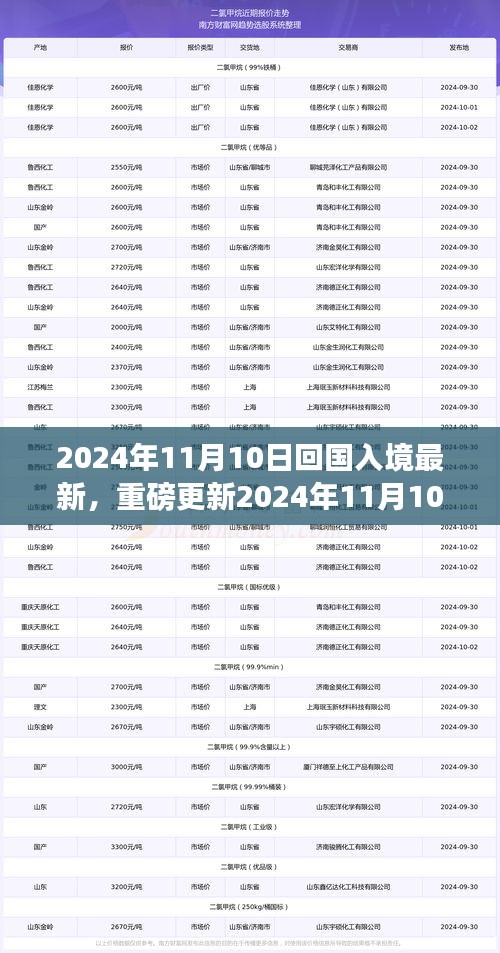 重磅更新！2024年11月10日回国入境最新政策解读，全面知晓入境须知